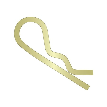 Heritage Industrial Bridge Cotter Pin, 3/32 in Dia, 1-5/8 in L, Spring Wire BPY-203